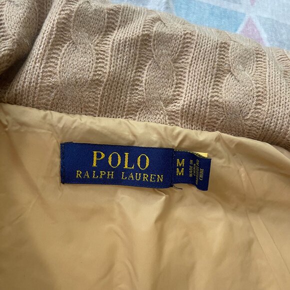 Polo Ralph Lauren Cable-Knit Pattern Puffer Jacket - Picture 5 of 8